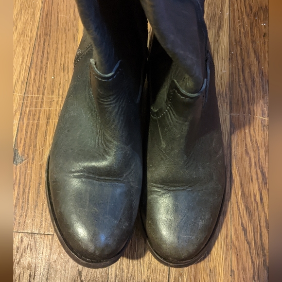 Frye dark grey riding boots size 6 - Picture 4 of 5